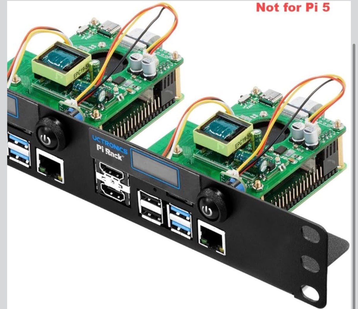 UCTRONICS Ultimate Rack with PoE Functionality for Raspberry Pi 4