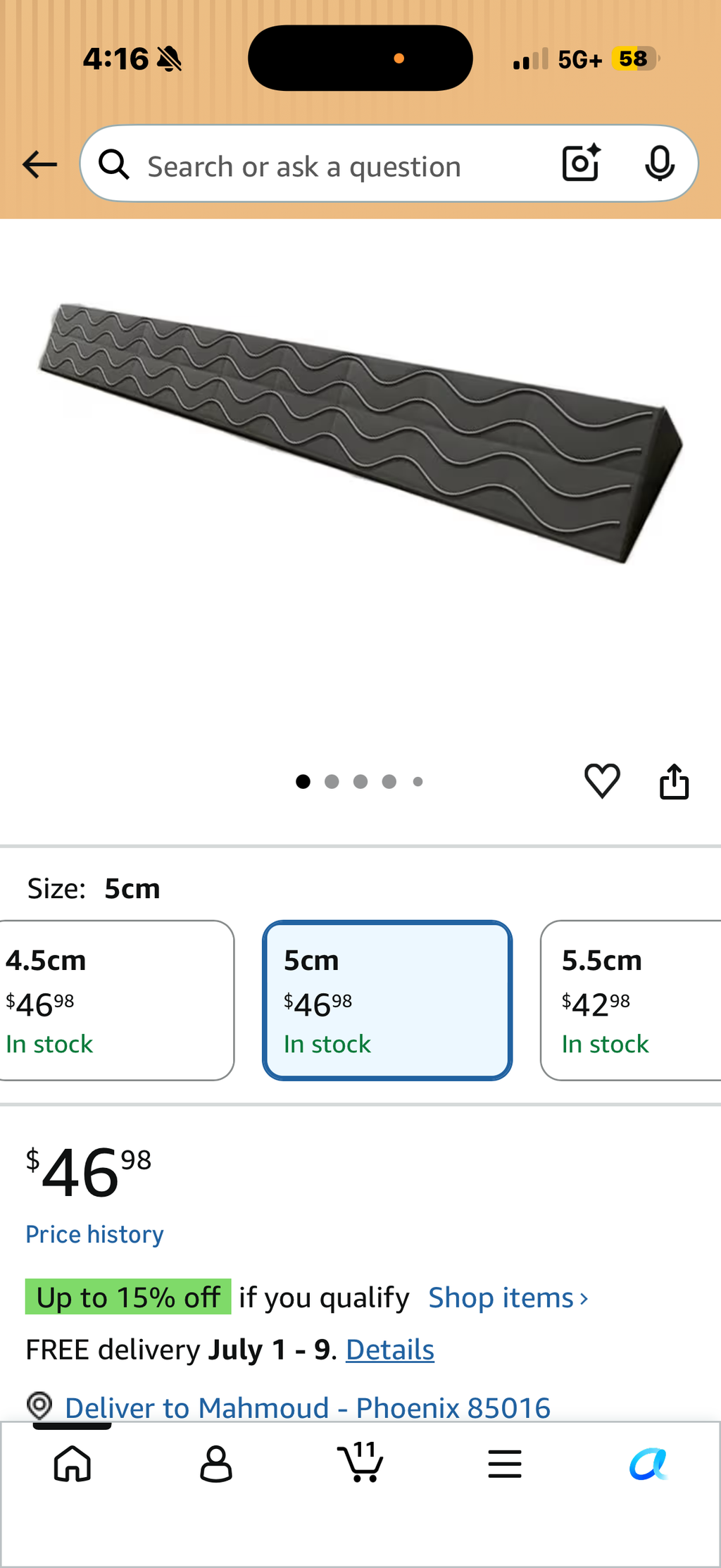Portable Lightweight, Anti Slip Curb Ramp