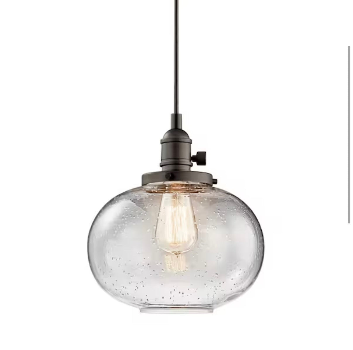 Farmhouse Shaded Kitchen Globe Mini Pendant Hanging Light
