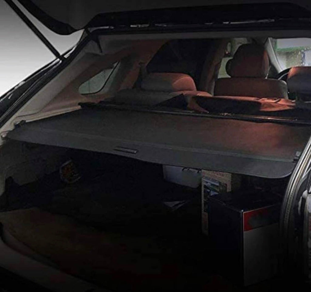 Retractable Cargo Cover Black Compatible with 2010-2015 Lexus RX350 RX450H