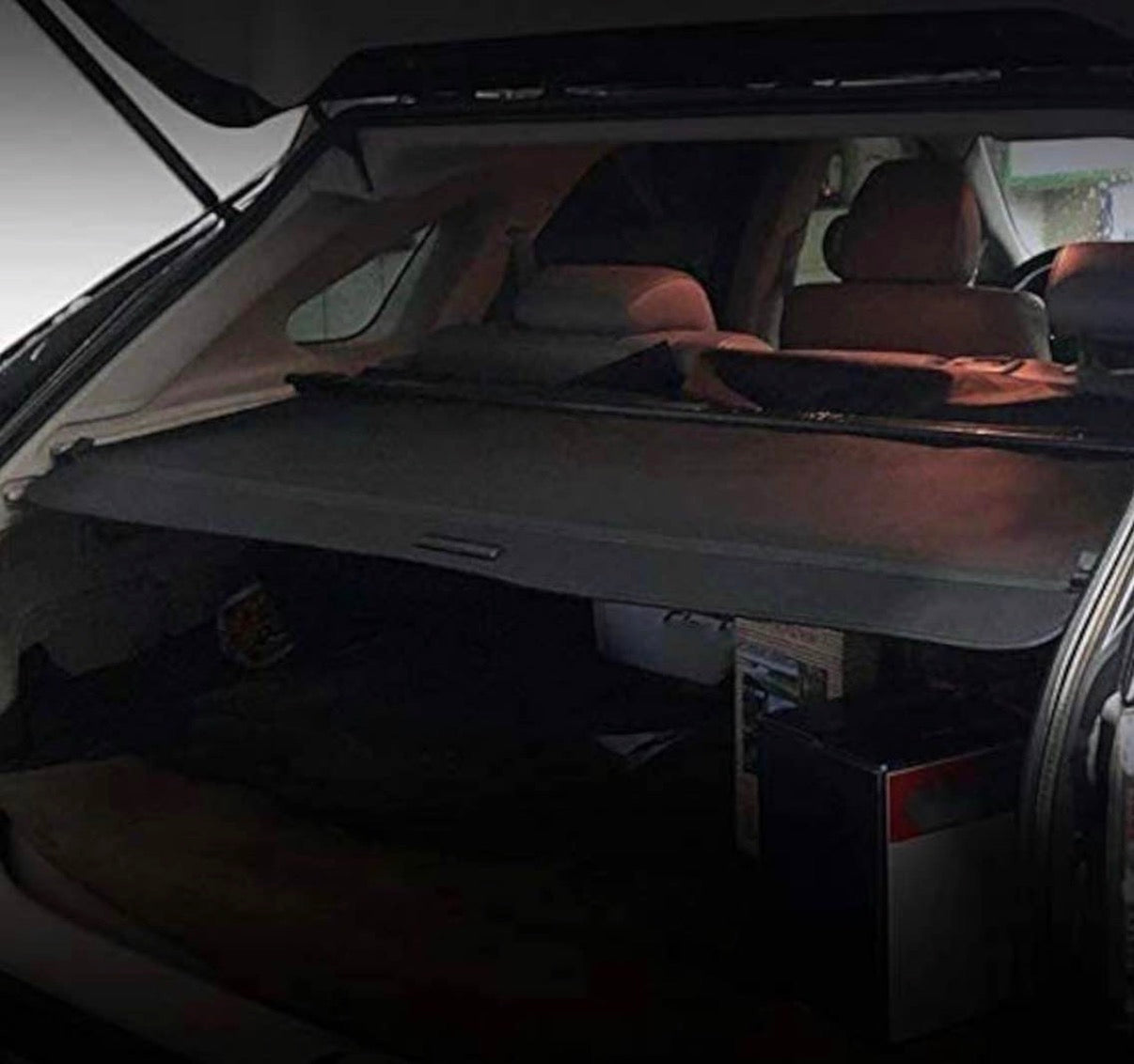 Retractable Cargo Cover Black Compatible with 2010-2015 Lexus RX350 RX450H
