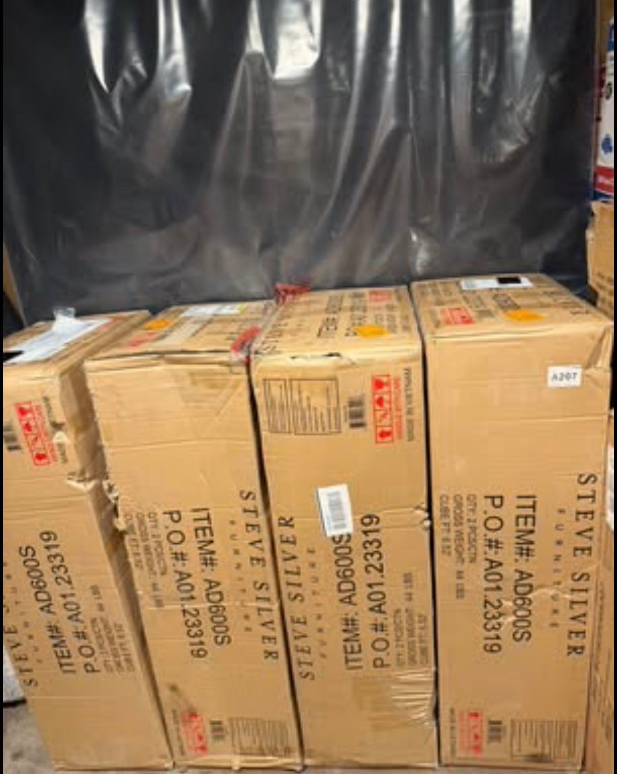 Adrian Espresso Side Chairs (Set of 8)