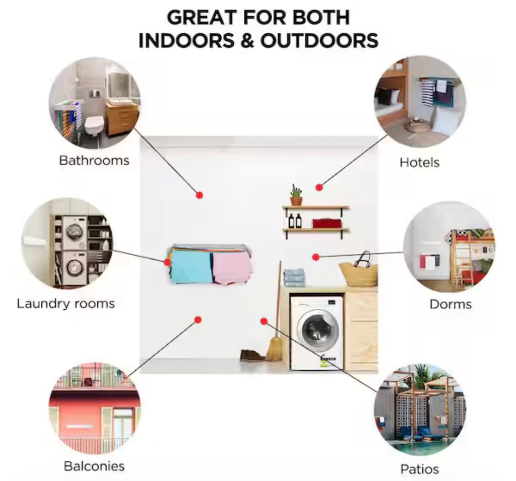 Indoor/Outdoor Laundry Garment Rack