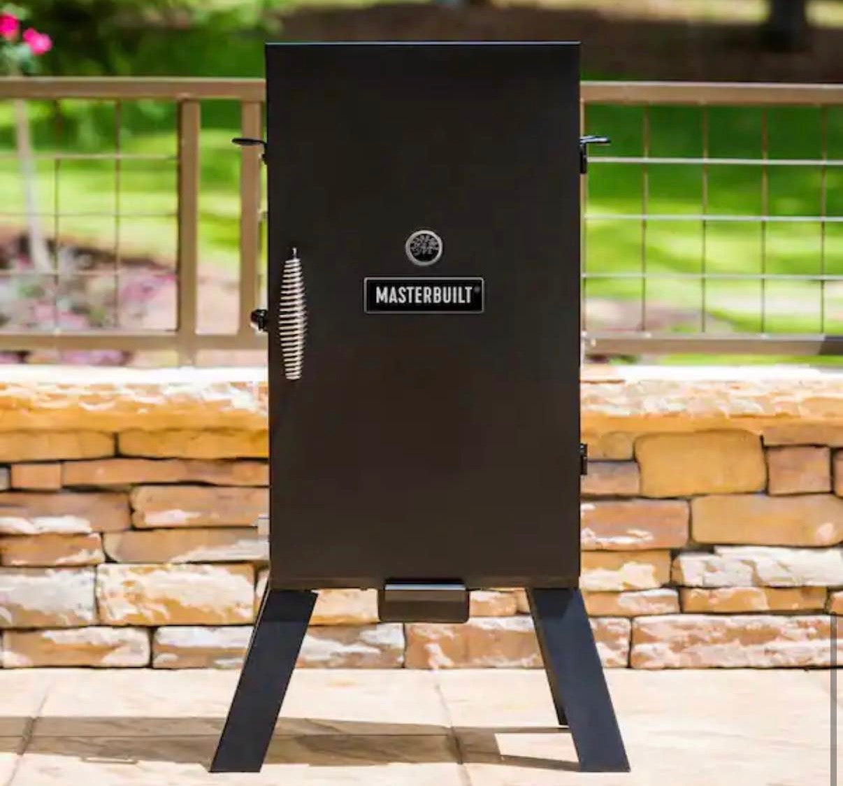 30 in. Analog Electric Smoker in Black with 3 Racks