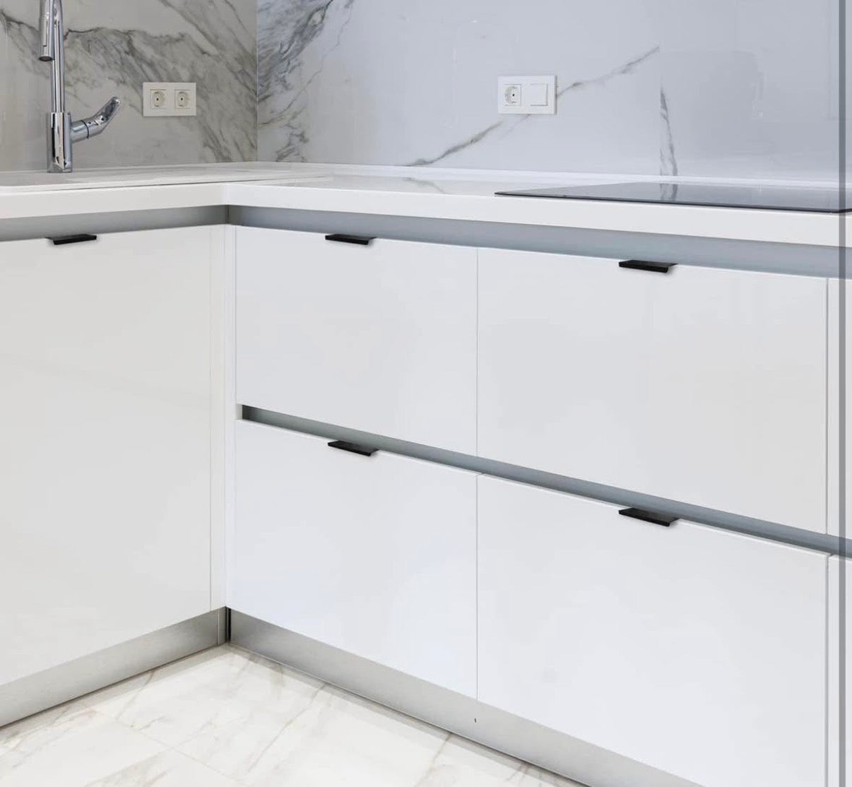 30 Pack Finger Pulls for Cabinets