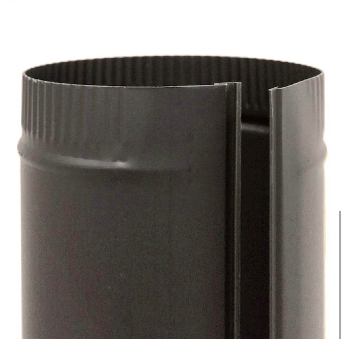 6 in. x 24 in. Black Stove Pipe.