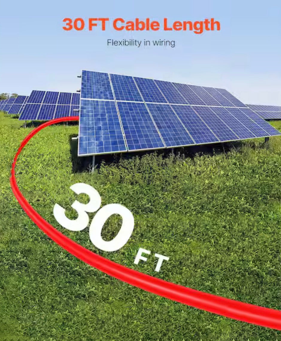 30 ft. 10AWG Solar Panel Extension Cable