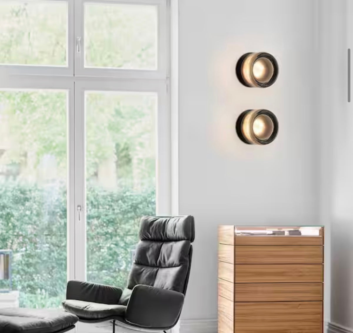 Eva 1-Light LED Smoky Gray Dimmable Mini Wall Sconce
