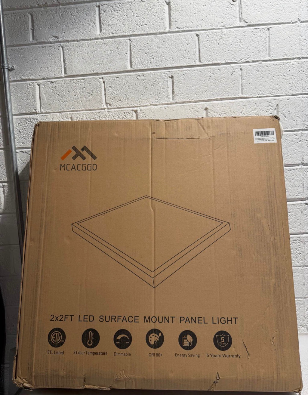 Black 2x2 Surface Mount LED Panel Lights
