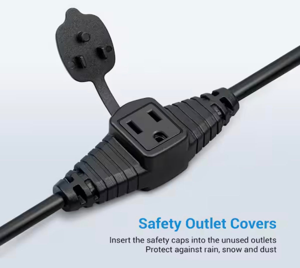 25 ft. Outdoor Extension Cord with 3 Outlets