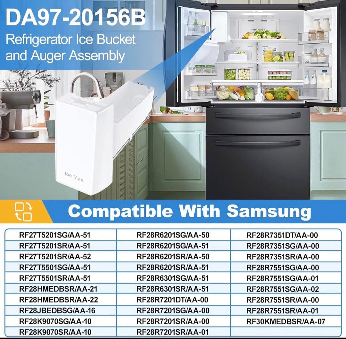 Ice Bucket for Samsung Refrigerator
