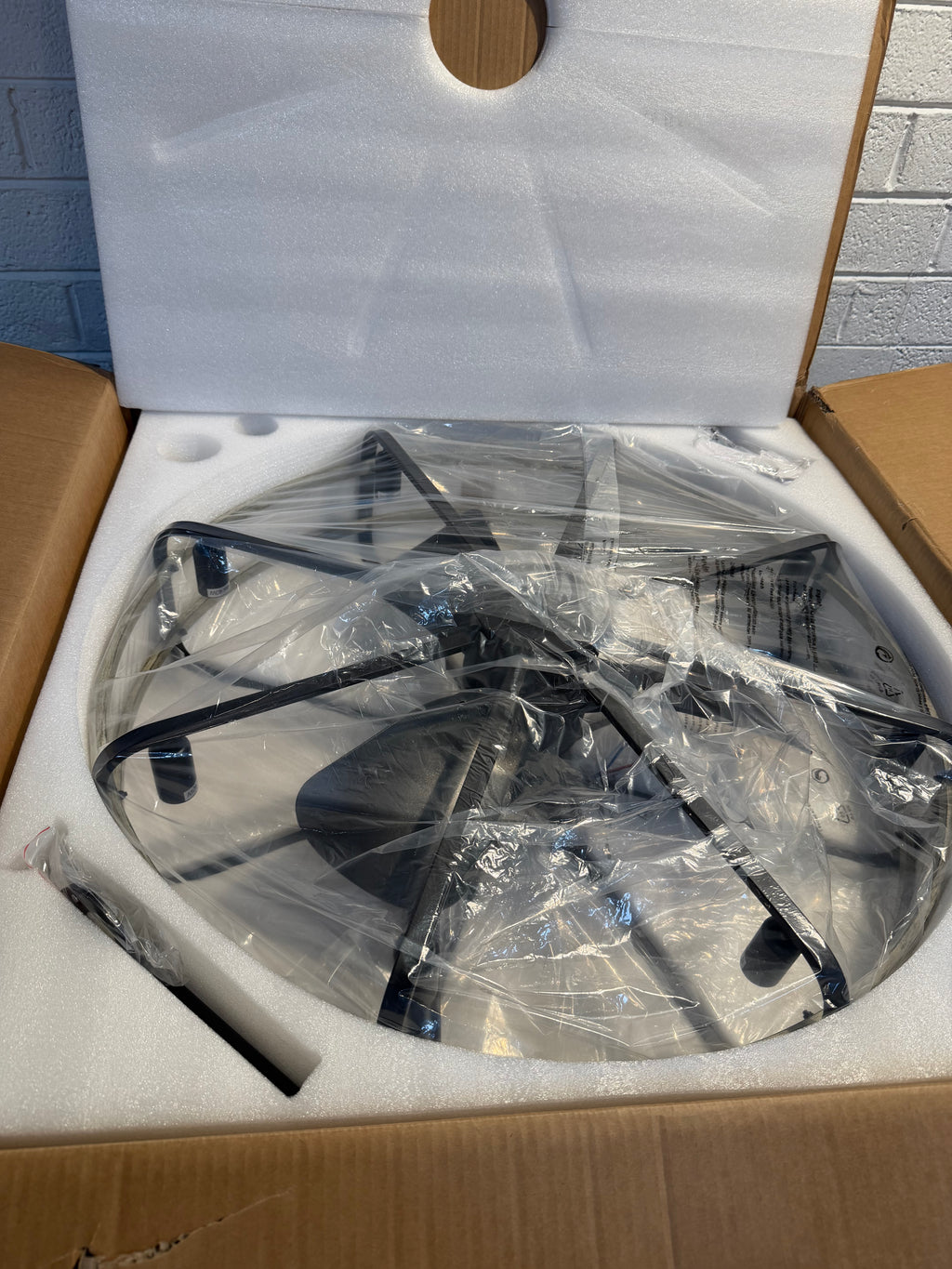 30 in. Black Caged Chandelier Ceiling Fan