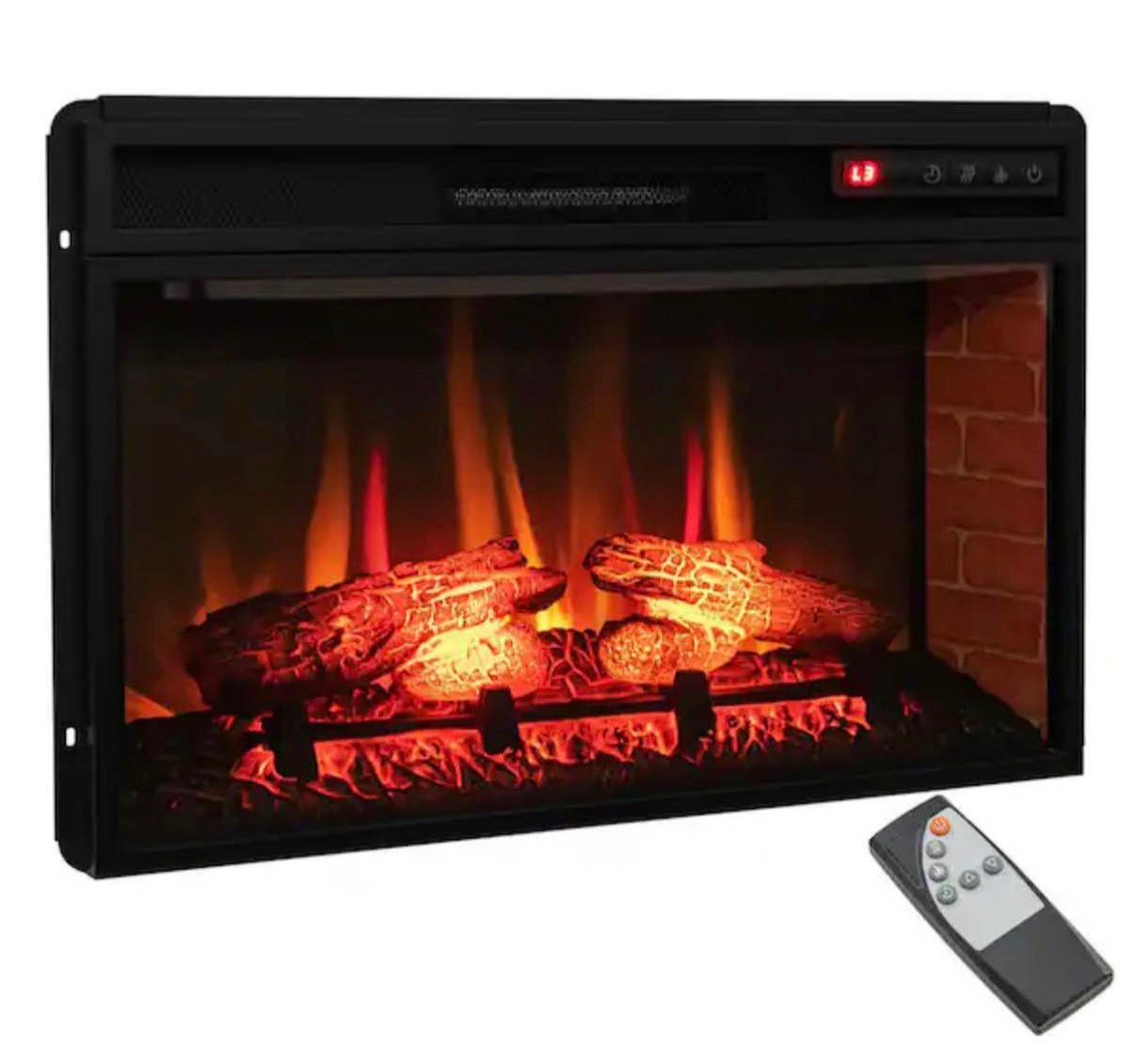 26 in. Infrared Quartz Electric Fireplace