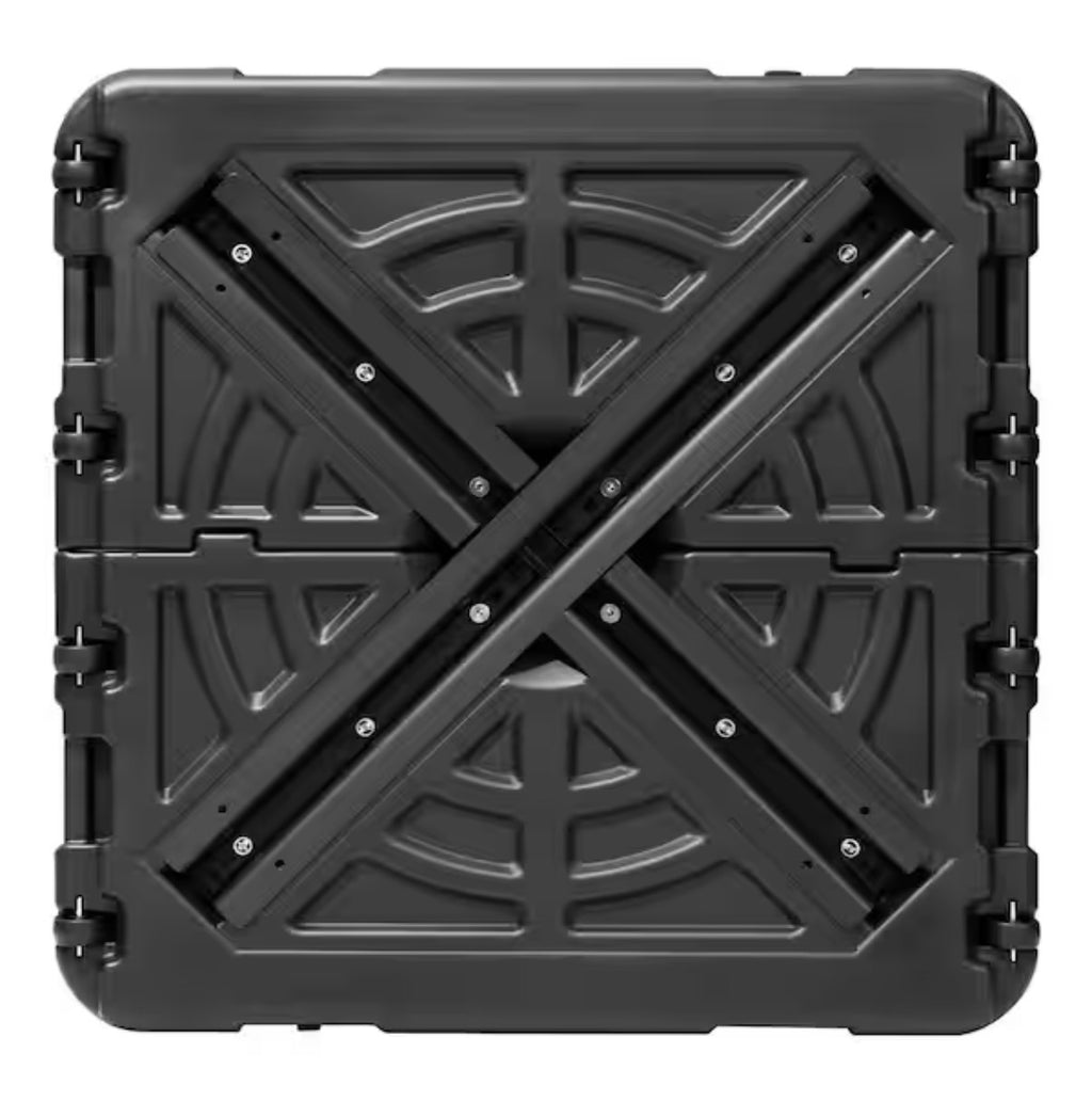350 lbs. Cantilever Patio Umbrella Base with Wheels in Black