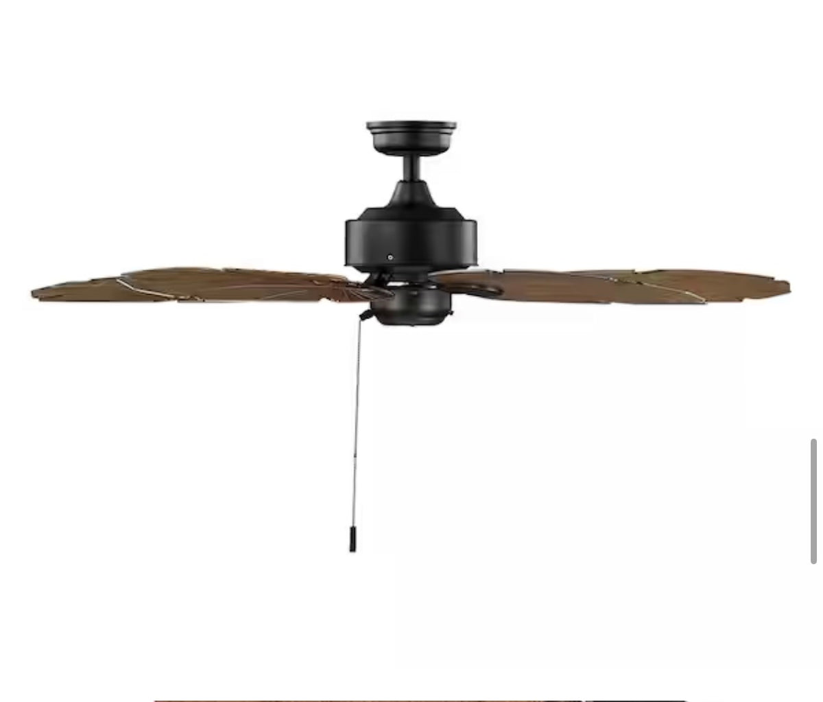 Lillycrest II 52 in. Indoor/Outdoor Matte Black Wet Rated Ceiling Fan