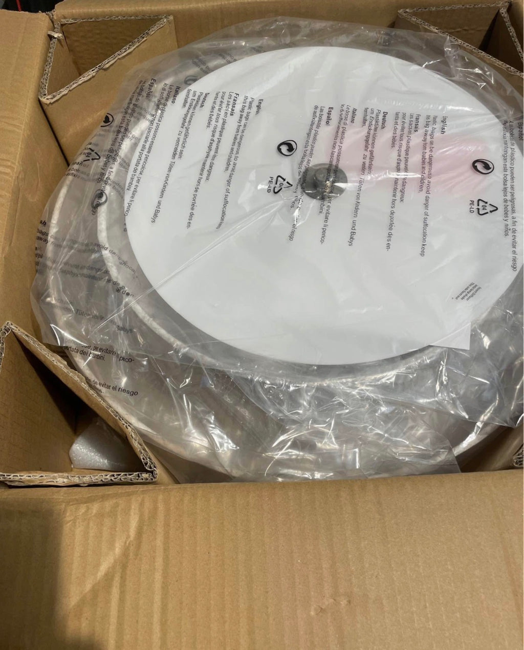 18-in Nickel Semi Flush Mount Light