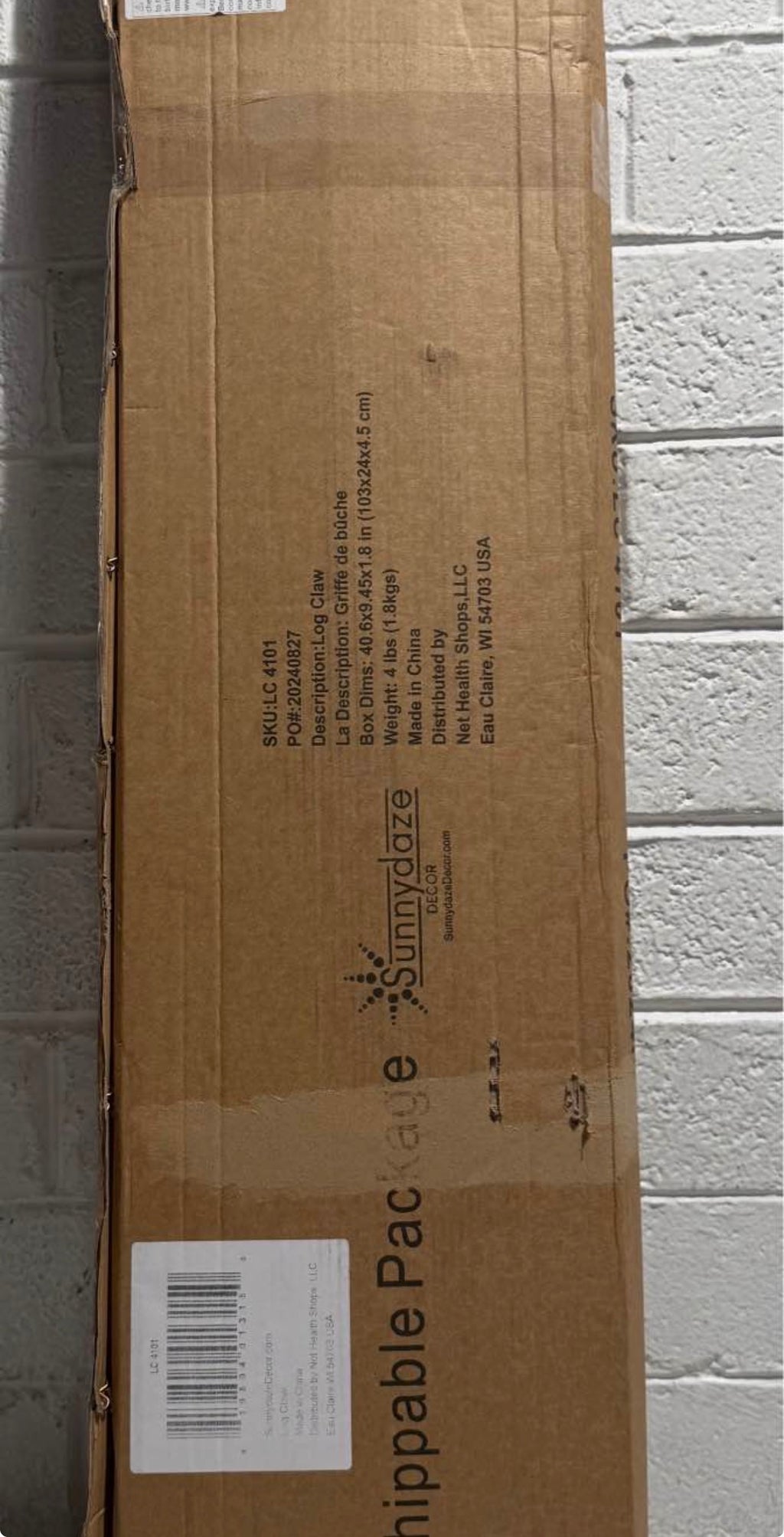 40 in. Firewood Log Claw Grabber