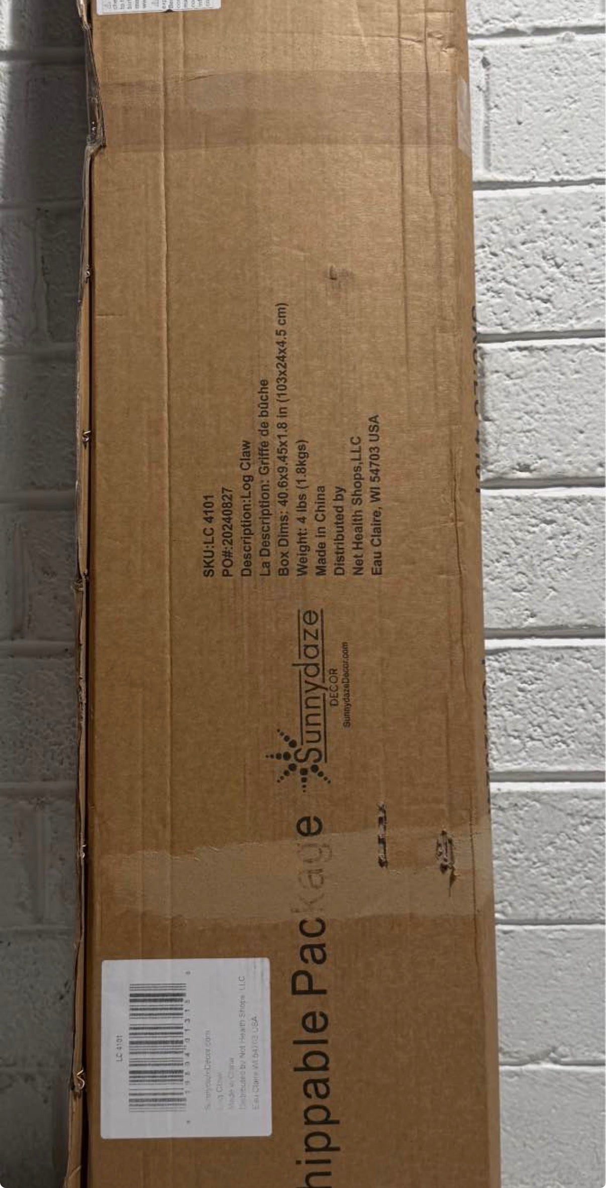 40 in. Firewood Log Claw Grabber