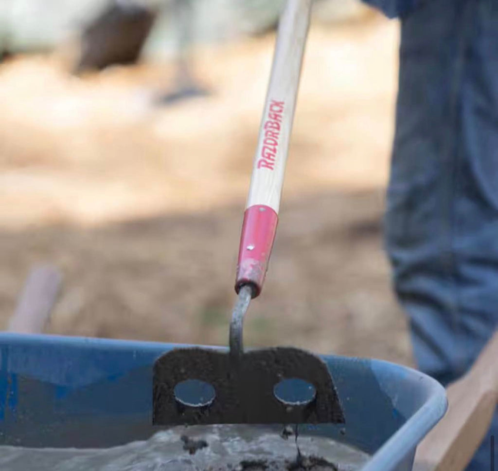 54 in. Forged Gooseneck Mortar Hoe