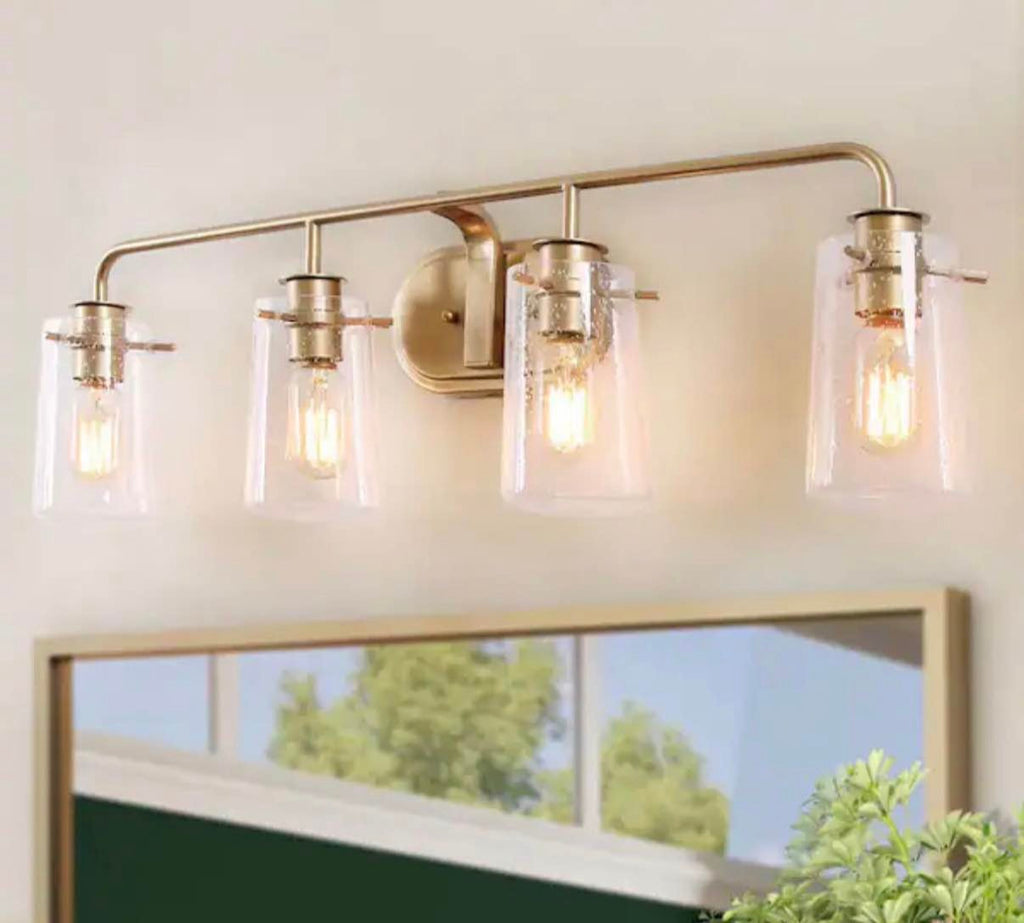 31 in Gold Vanity Light for Bathroom