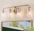 31 in Gold Vanity Light for Bathroom