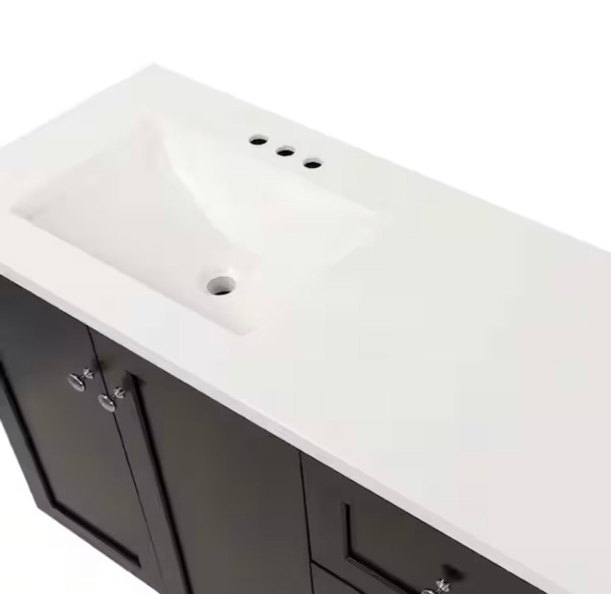 43 in. Single Sink Dusk Freestanding Bath Vanity with White Cultured Marble Top