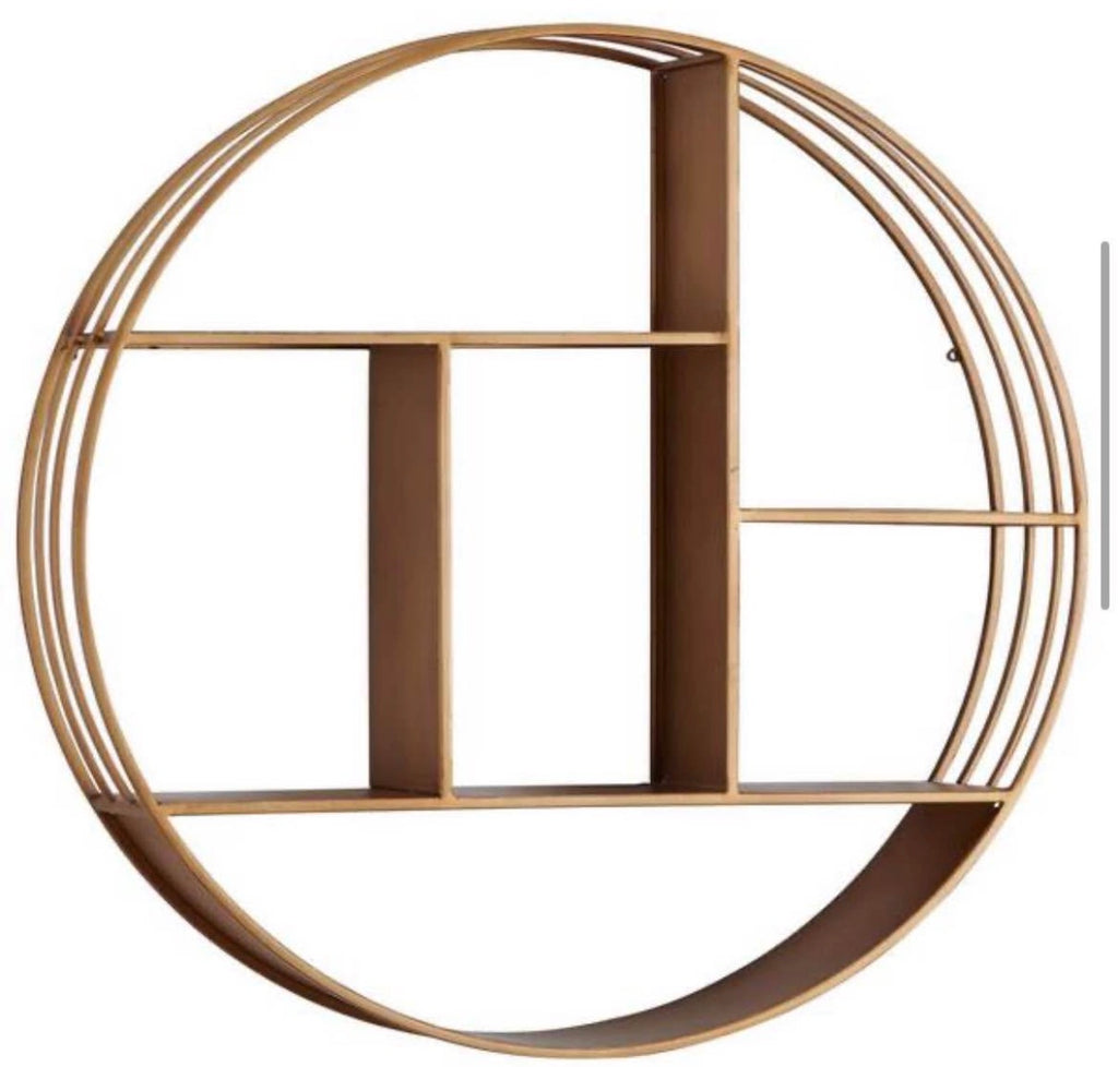 Brooklyn Gold Circular Shelf