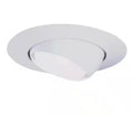6 in. White Recessed Ceiling Light Trim with Adjustable Eyeball