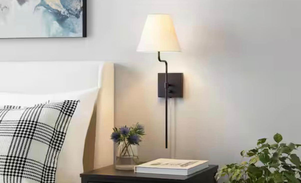 Fanelle 8 in. 1-Light Matte Black Wall Sconce