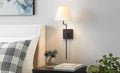 Fanelle 8 in. 1-Light Matte Black Wall Sconce
