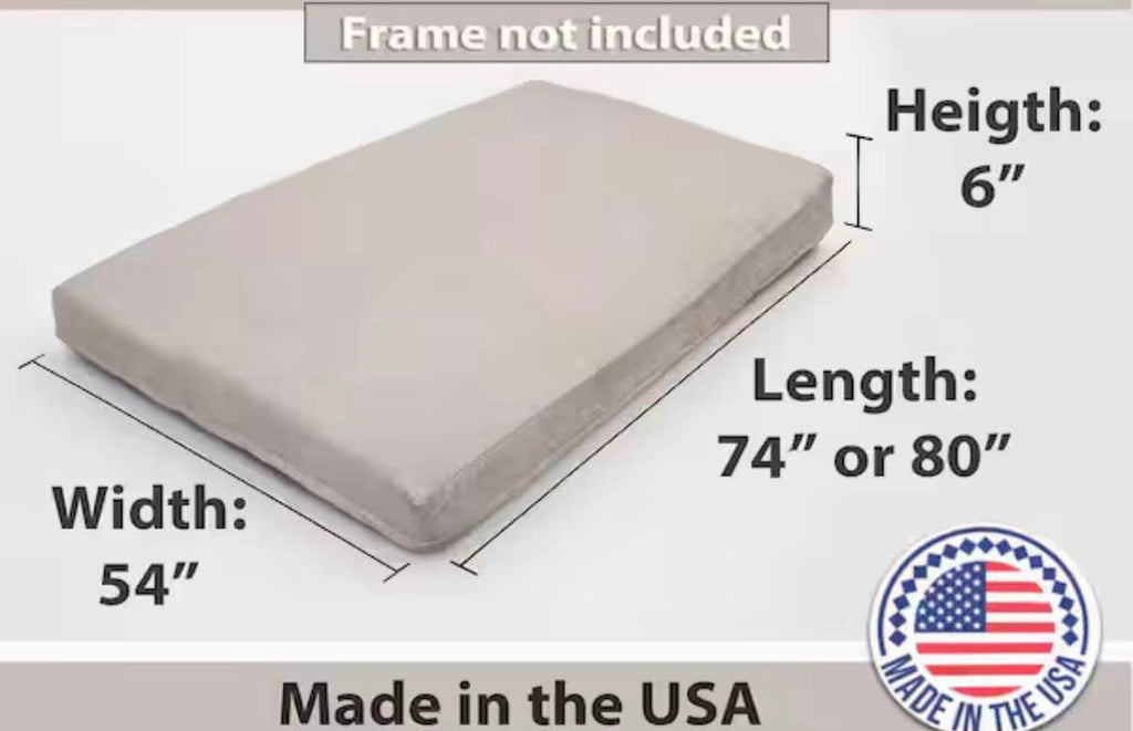 74 x 54 in.Convertible Removeable Cover Memory Sofa