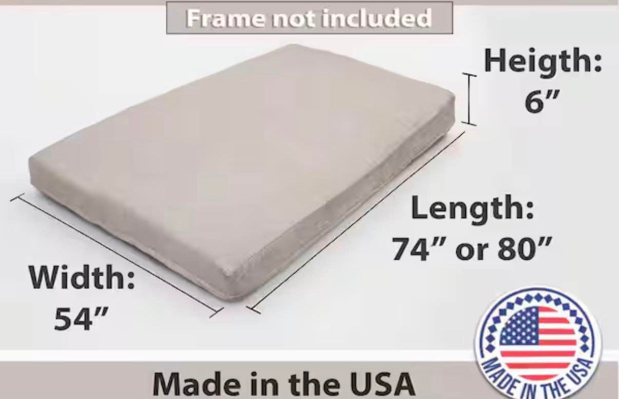 74 x 54 in.Convertible Removeable Cover Memory Sofa