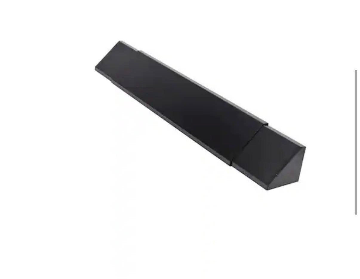 Black Adjustable Fireplace Vent Hood