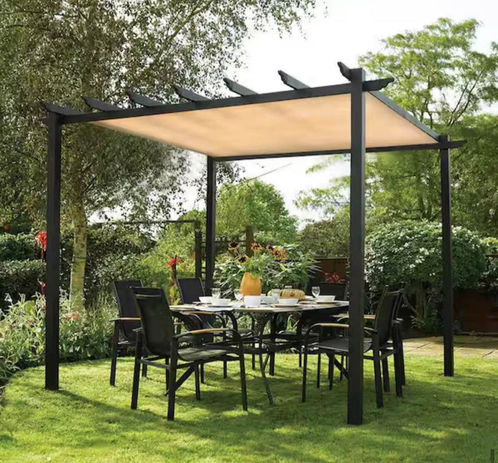 6 ft. x 10 ft. Sun Shade for Pergola Cover Canopy