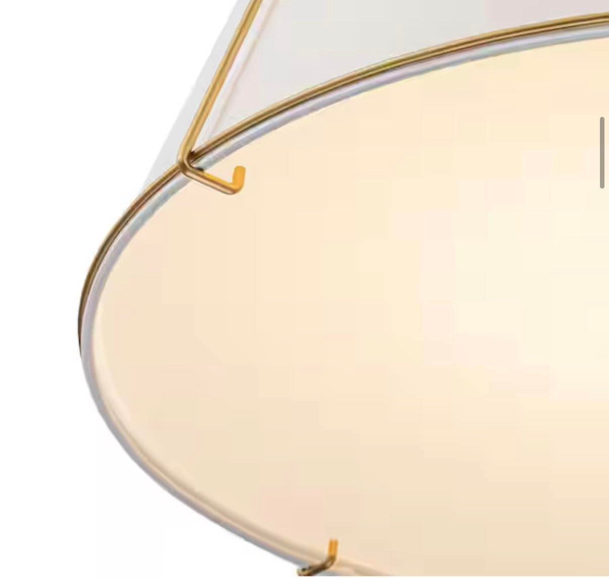 Haven Modern Farmhouse 4-Light Brass Frame Pendant Light