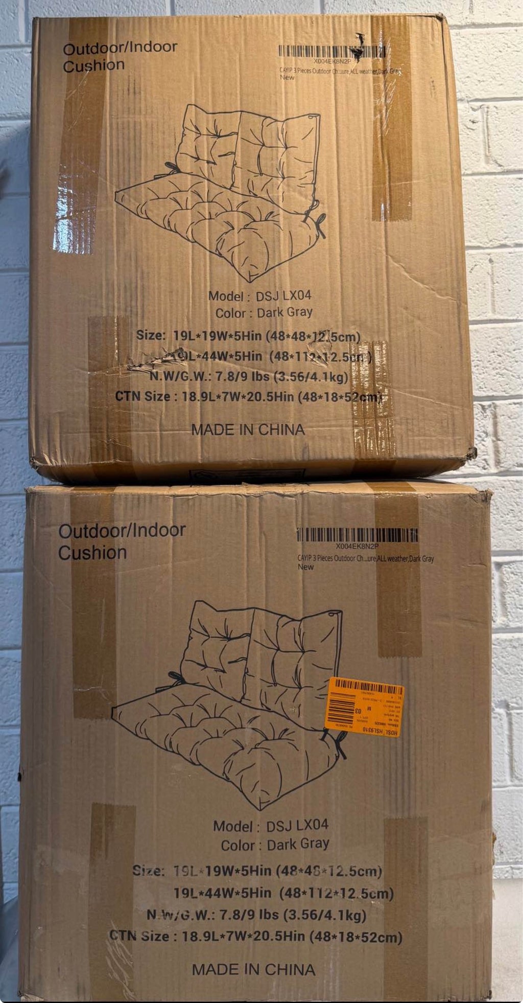 3-Piece Loveseat Outdoor Cushions Set