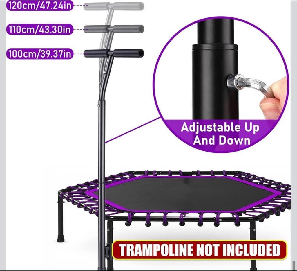 Quick-Release Handle Bar for Straight Leg Fitness Trampoline