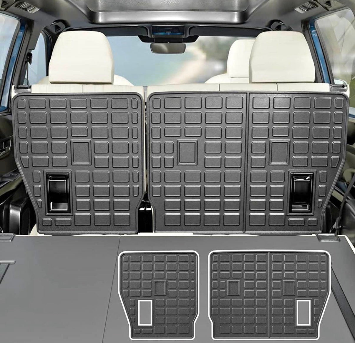 2nd Backrest Mats Back Seat Protector 2024 2025 Toyota Grand Highlander