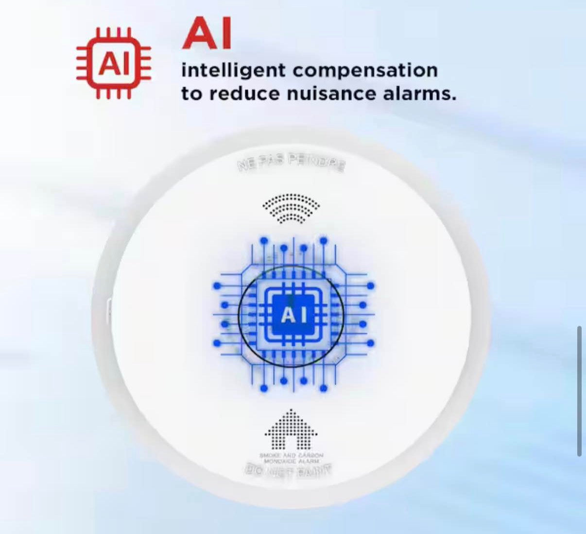 Smoke Detector with Voice Alarm 4 pcs
