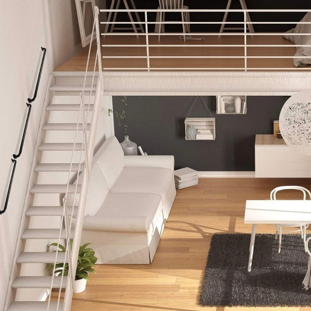 24 Inch Black Metal Stair Railing