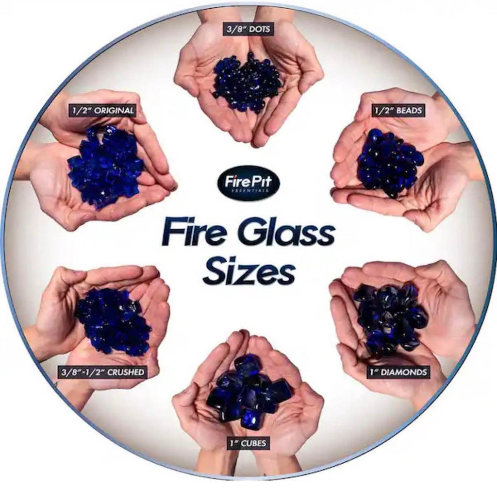 10 lbs. of Snow White 3/8 in. Fire Glass Dots