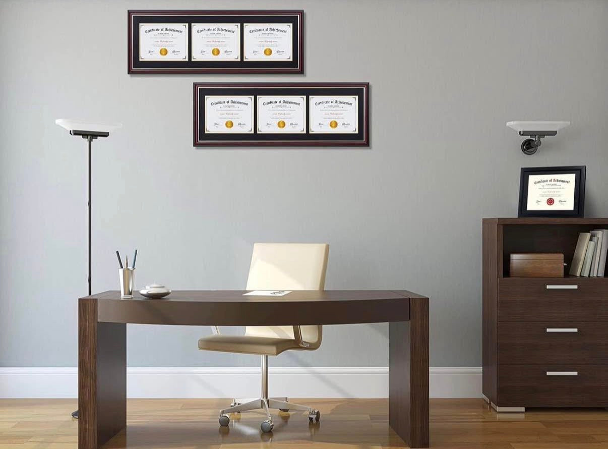 Triple Diploma Frames 8.5 x 11