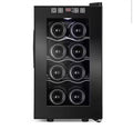 Black Freestanding Beverage Center 8-Bottle Wine Cooler