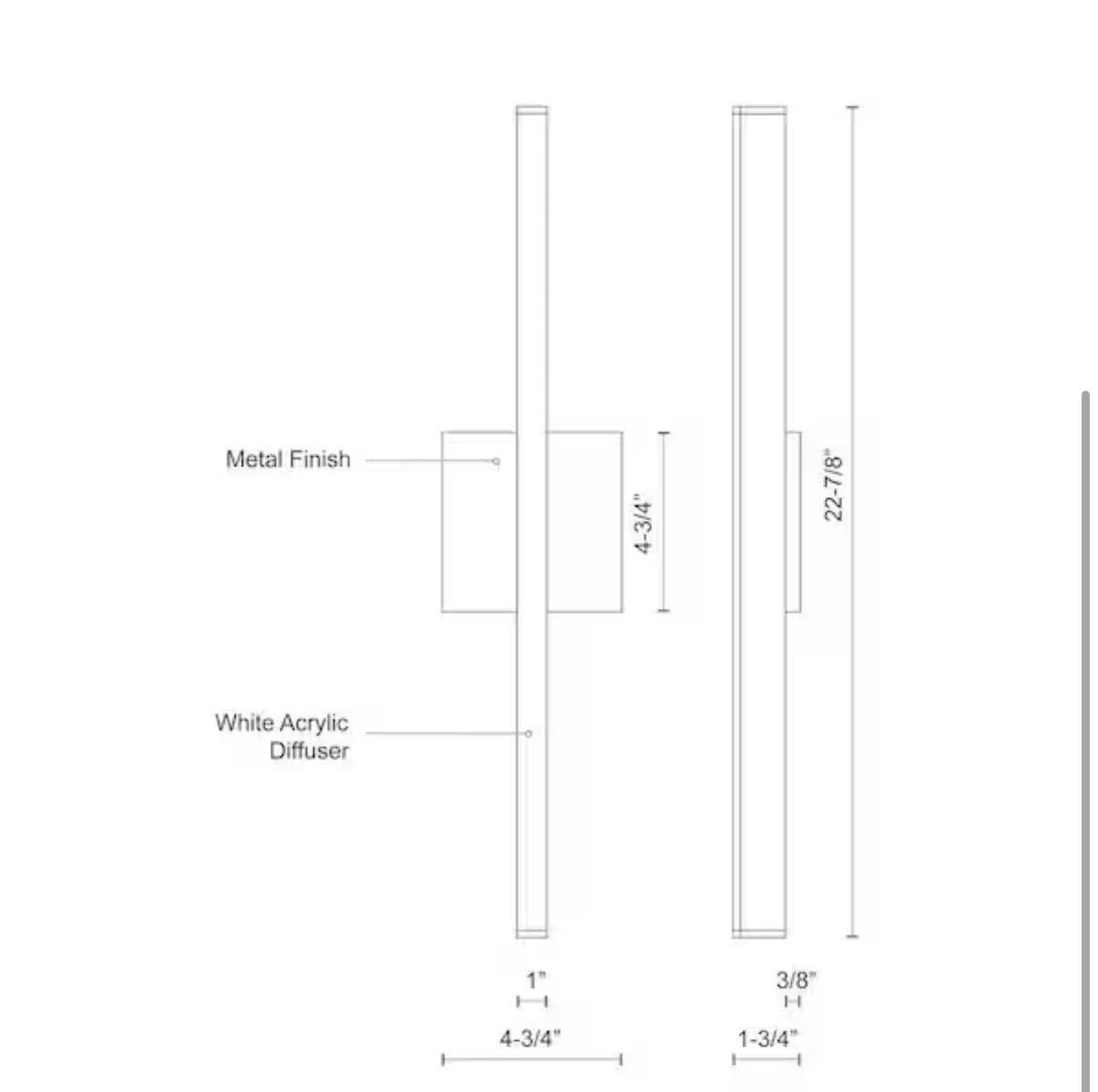 Vega 24-in 1 Light 16-Watt Brushed Nickel Integrated LED Wall Sconce