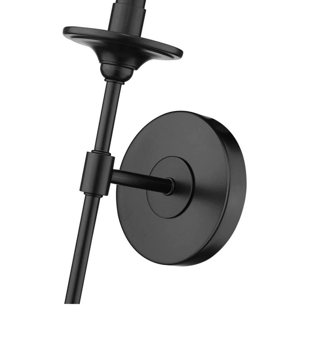 Z-Lite 1 Light Wall Sconce Matte Black