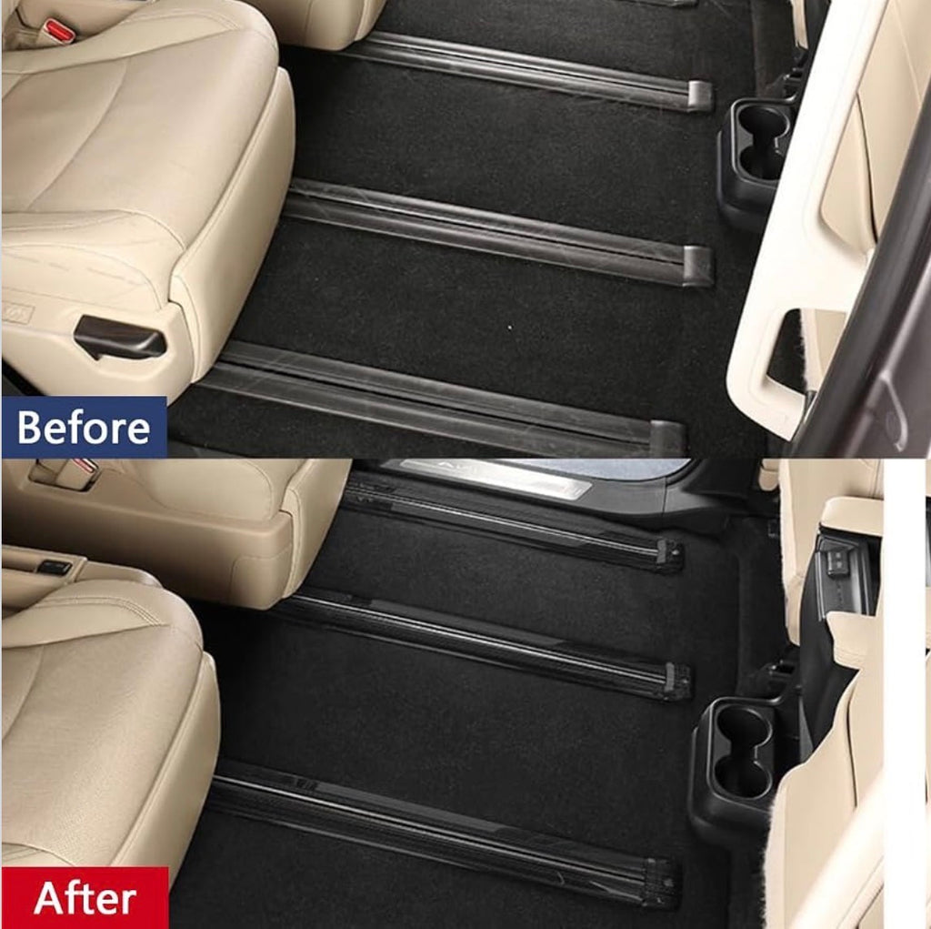 Toyota Sienna Interior Seat Rail Protection Strip Cover  Stainless Steel 8 PCS