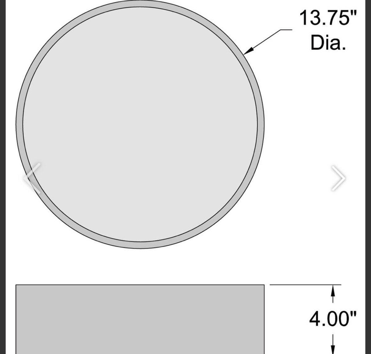 Access Lighting LED Flush Mount-4 “ Tall and 13.75 “ Wide