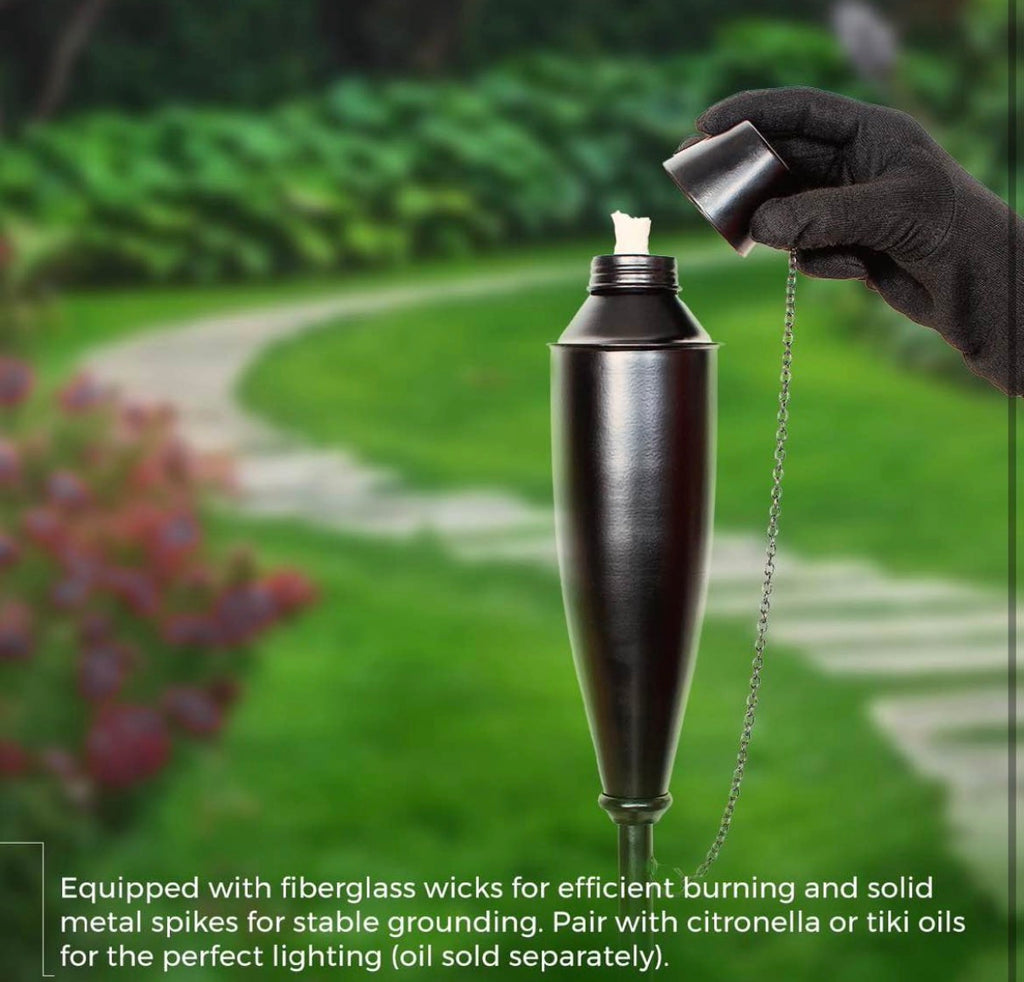 60” Metal Garden Torches Set Of 4