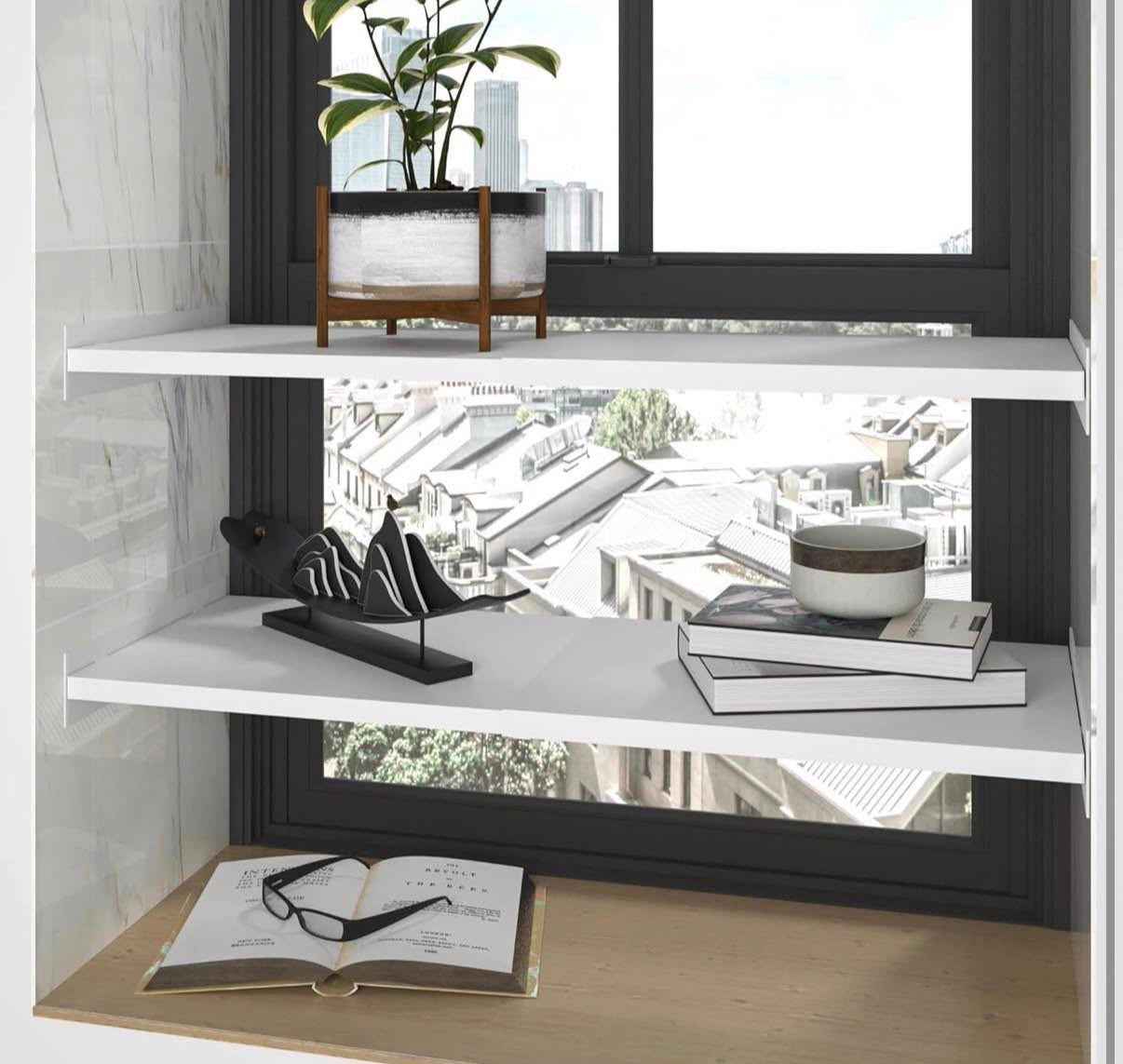 Expandable Closet Shelf Organizer 2 pack