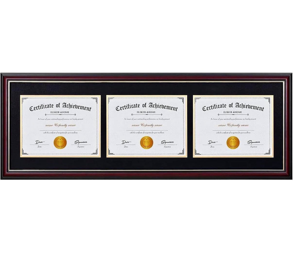 Triple Diploma Frames 8.5 x 11